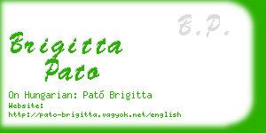 brigitta pato business card