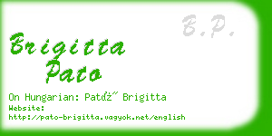 brigitta pato business card